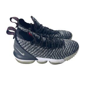 Nike LeBron 16 Sneakers Size 11.5 Black/White Basketball Shoes AO2588-006